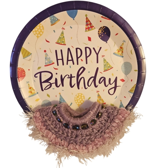 Handmade Balletcore Tutu Scrunchie Girls Purple Ballerina Bun accessory Upcycled - Picture 8 of 17